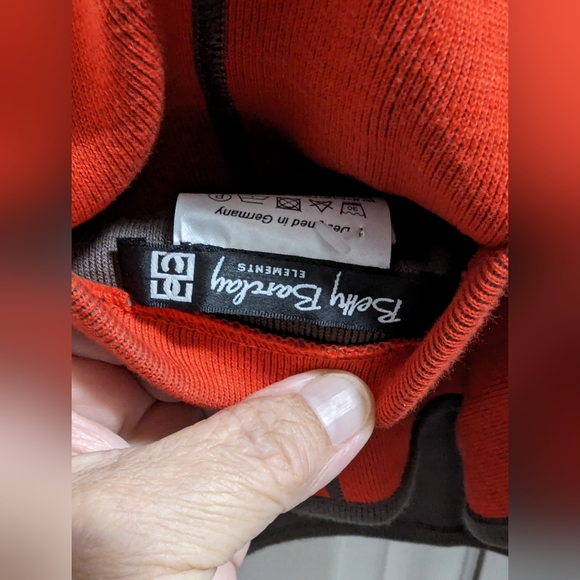 - Betty Barclay cotton jacket or sweater. Reversible. Size 12.  Orange and… - Picture 6 of 9